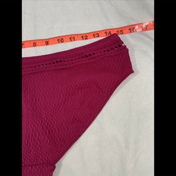 NEW Robin Piccone Perla Banded Hipster Bikini Bottoms in Orchid [ Medium ]‎ - Picture 11 of 12